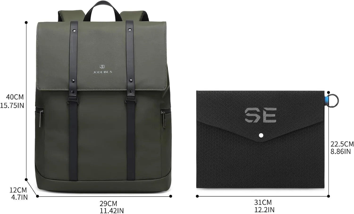 18L Travel Laptop Backpack,Business Anti Theft Slim Sturdy Laptops Backpack,Water Resistant College School Computer Bag Gift for Men & Women Fits 15.6 Inch Notebook(Green)