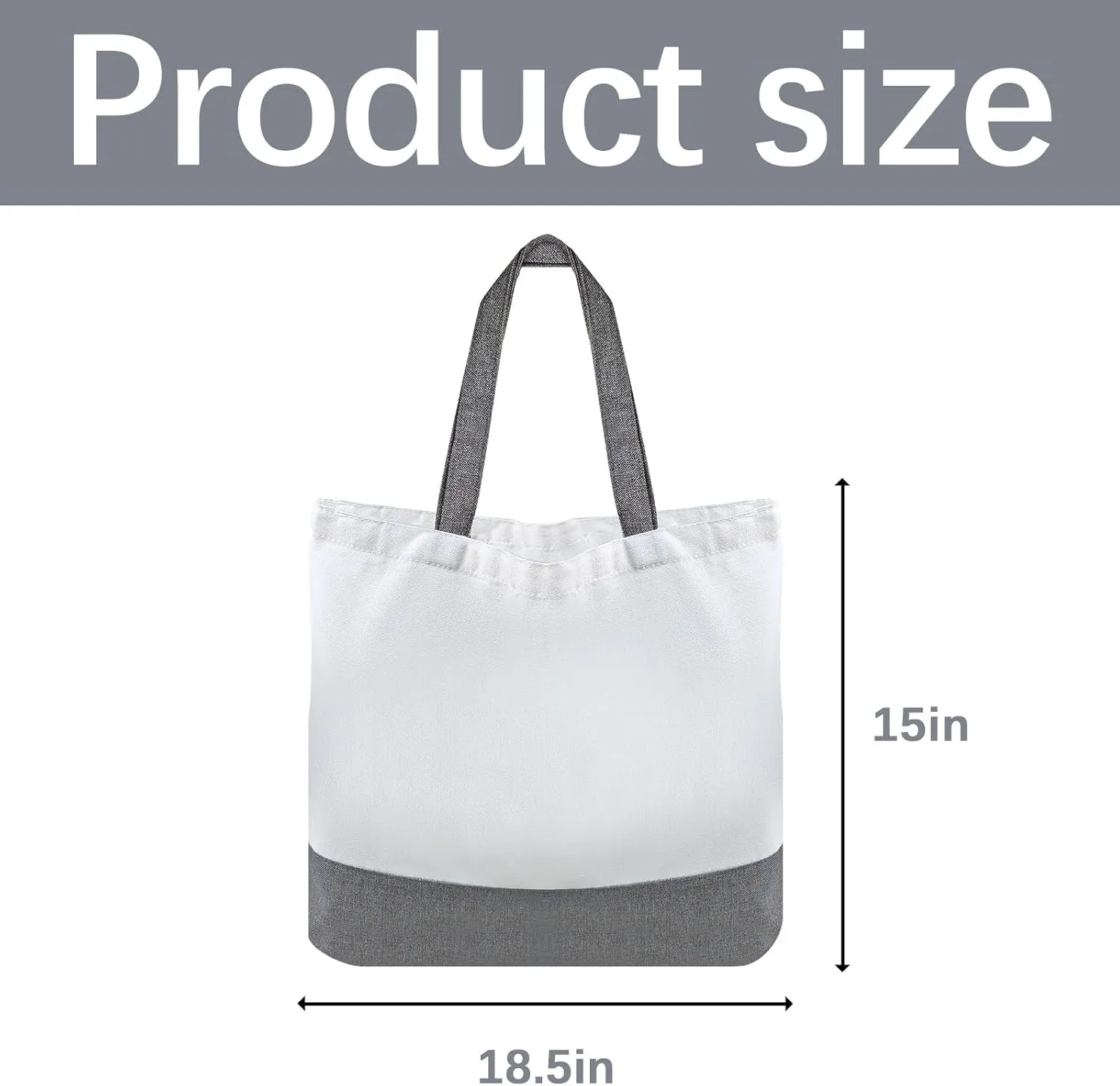 5 pcs Sublimation Tote Bags,polyester tote bags for sublimation, blank canvas tote bags for DIY Crafting and Decorating