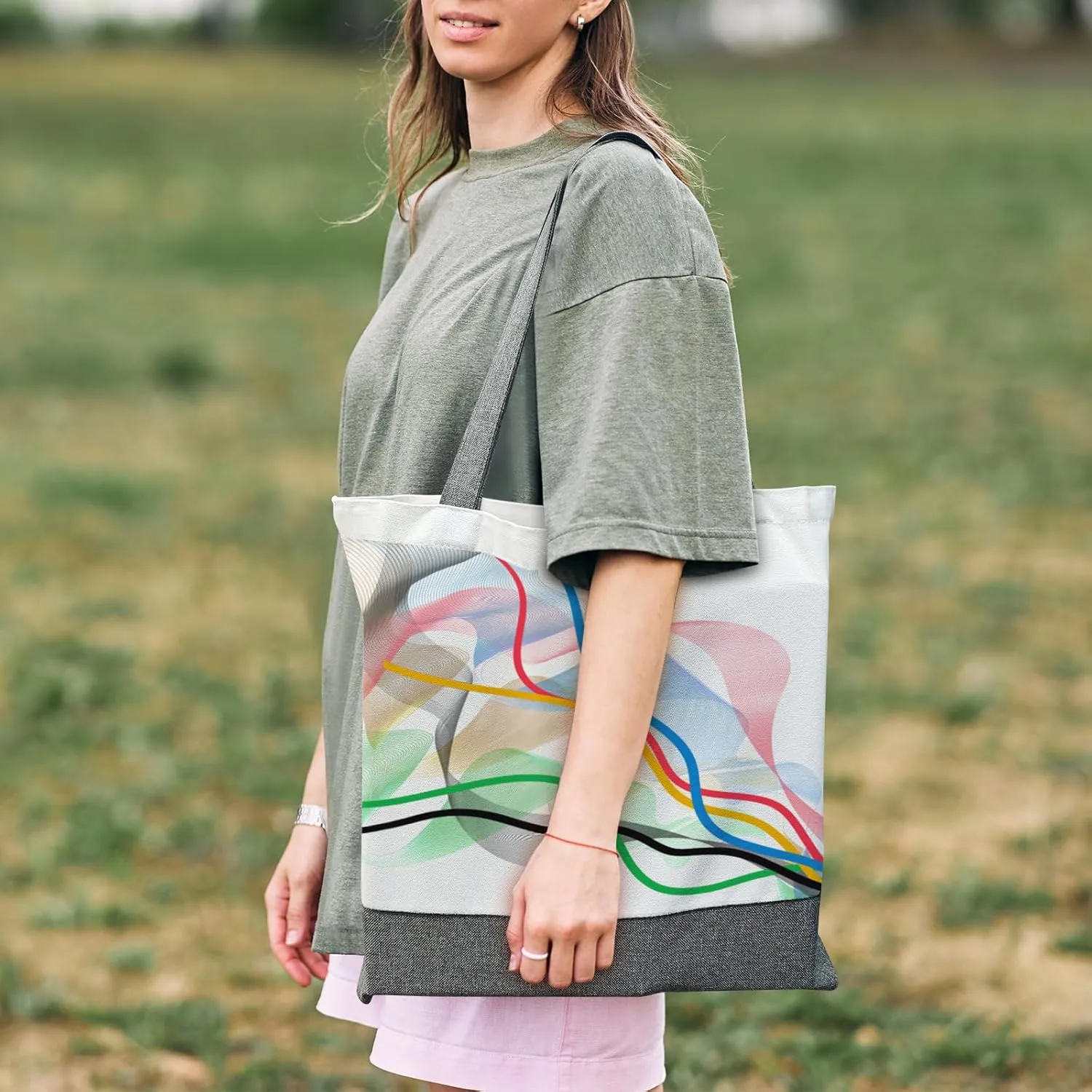 5 pcs Sublimation Tote Bags,polyester tote bags for sublimation, blank canvas tote bags for DIY Crafting and Decorating