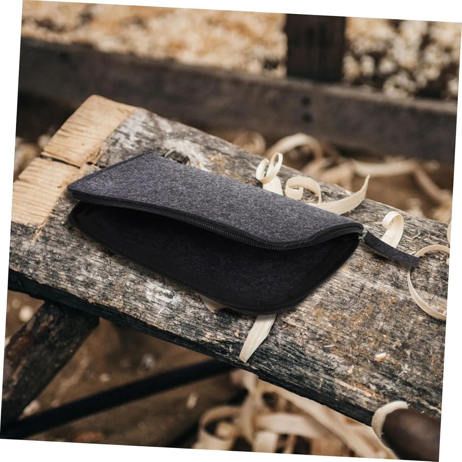 Artibetter Hanging Tool Organizer Bag Felt Tool Roll Pouch Zipper for Clay Knives Multi-Purpose