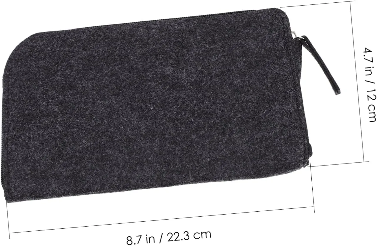 Artibetter Hanging Tool Organizer Bag Felt Tool Roll Pouch Zipper for Clay Knives Multi-Purpose