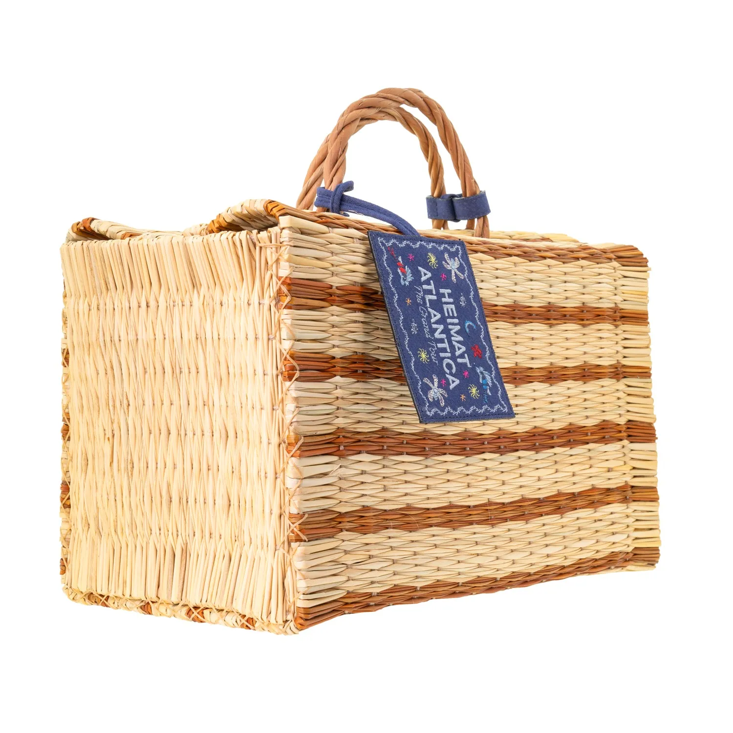 BEACH BASKET MUSTARD "The Grand Tour Collection"