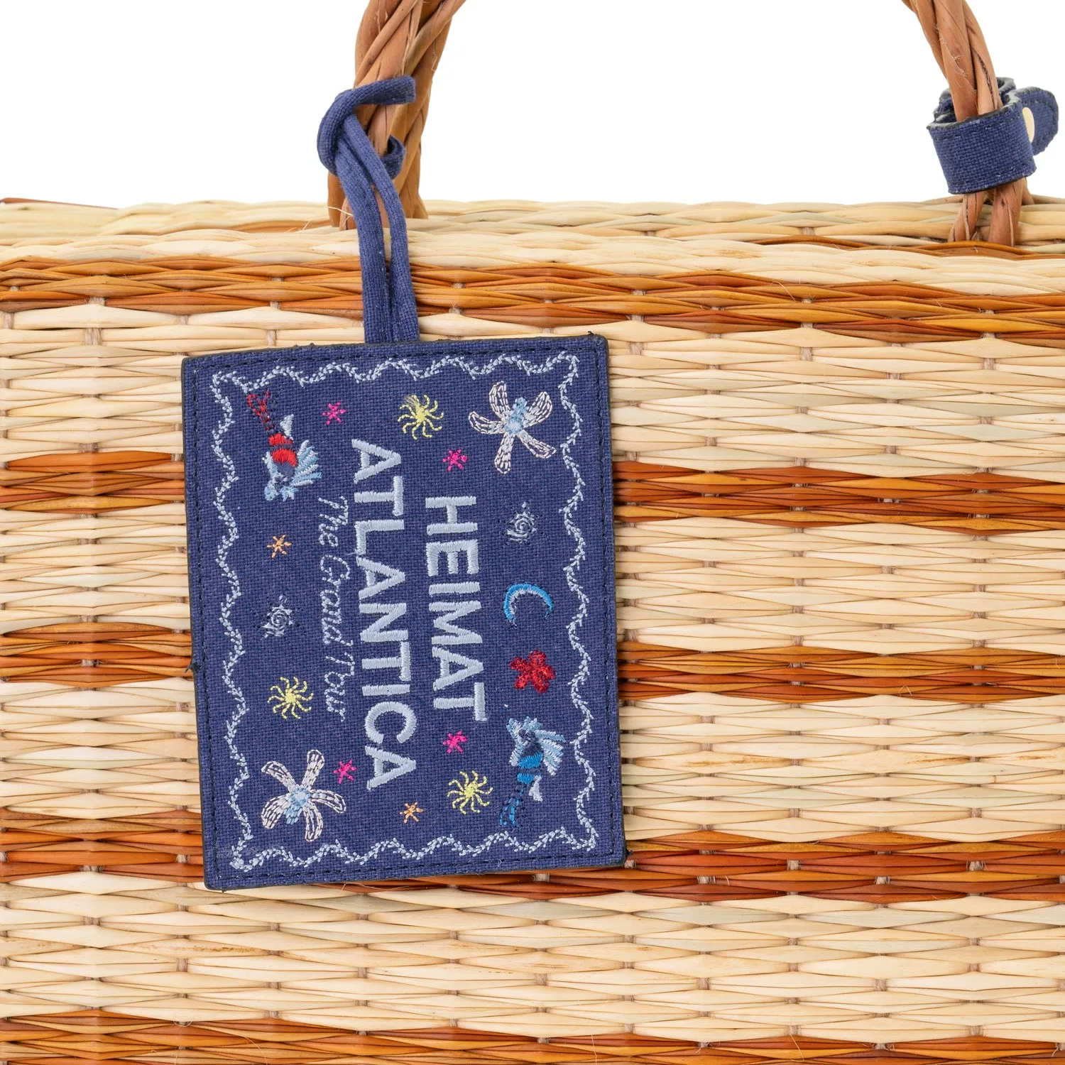 BEACH BASKET MUSTARD "The Grand Tour Collection"