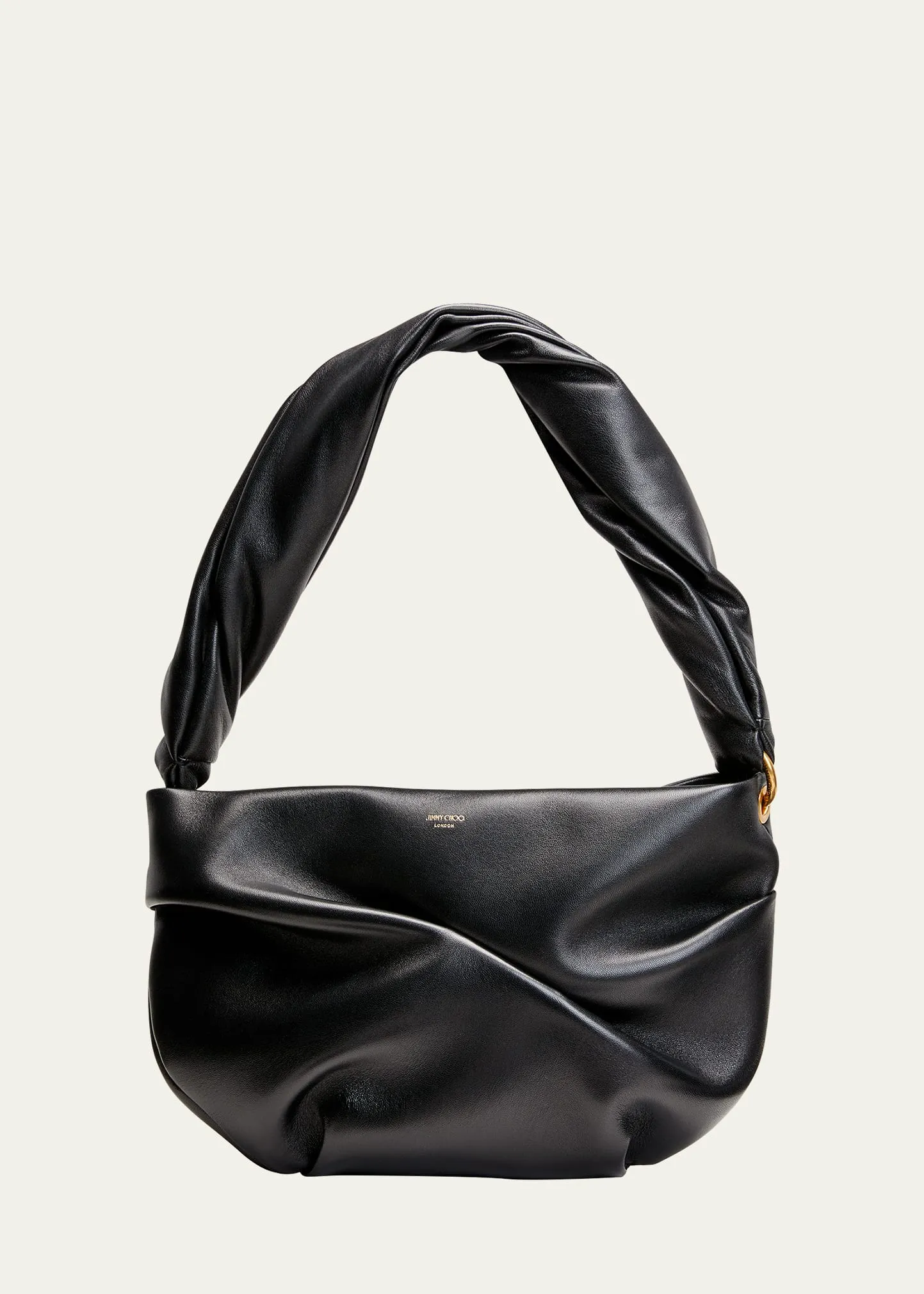 Bonny Ruched Napa Shoulder Bag