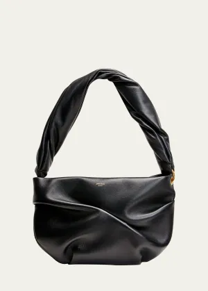 Bonny Ruched Napa Shoulder Bag