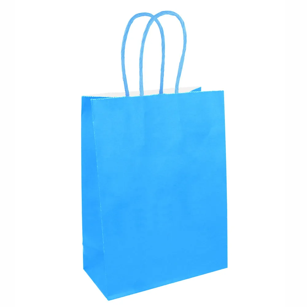 Bright Blue Paper Party Bags - 22cm - Each