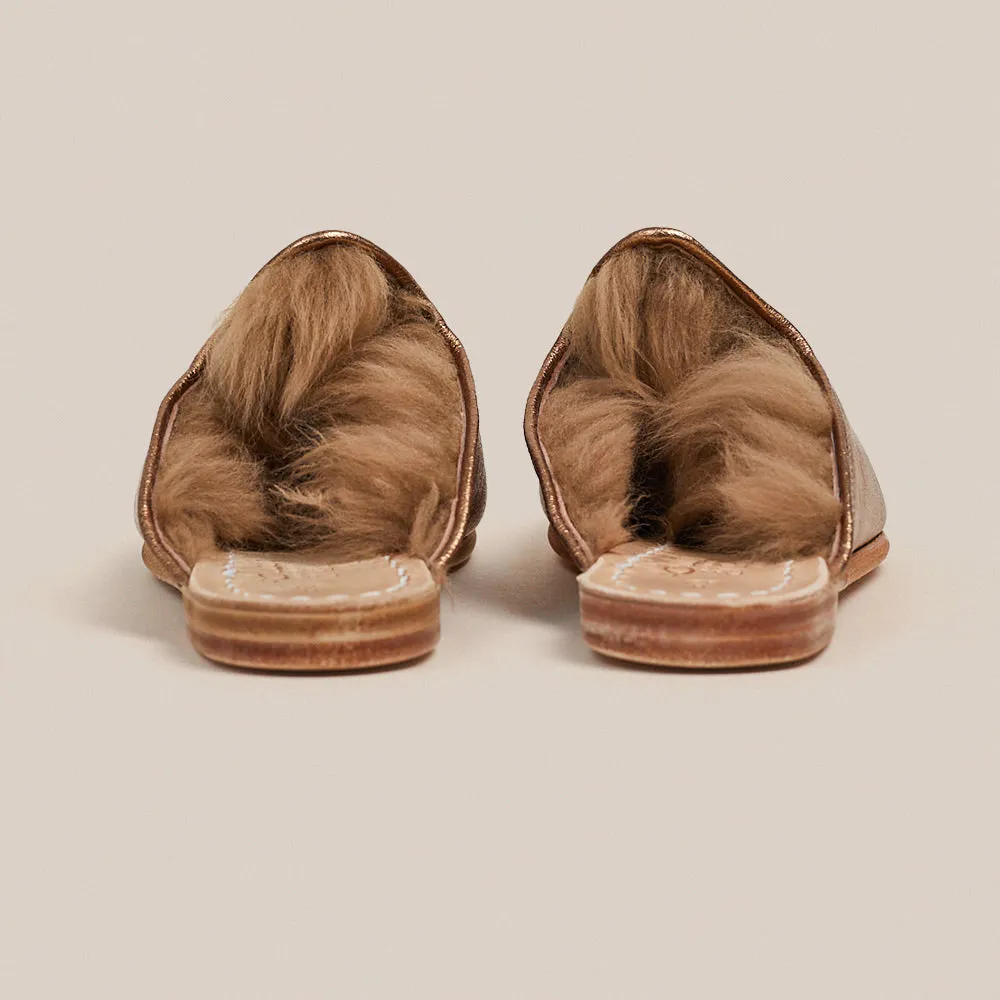 Bronze Shearling Baba (Womens)