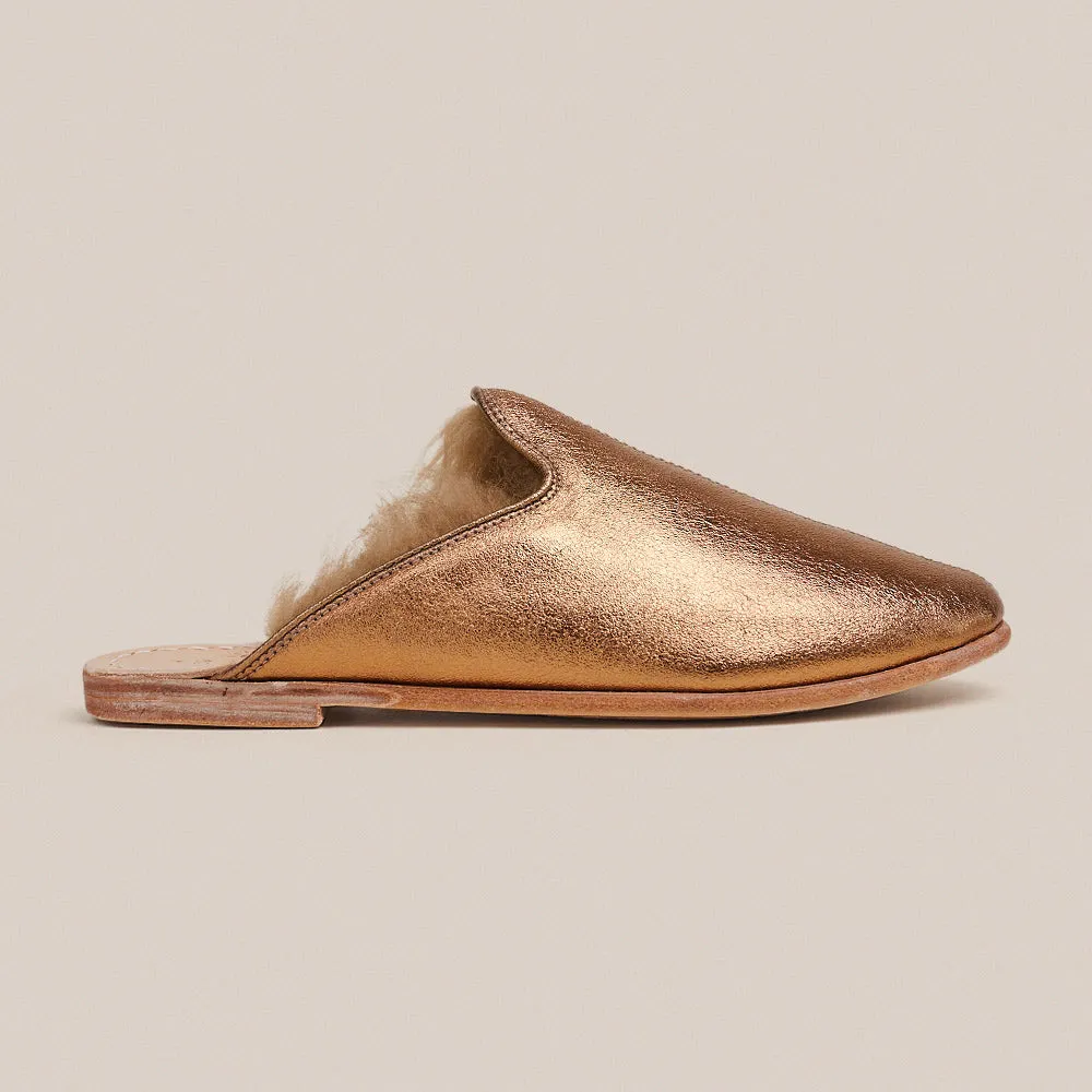 Bronze Shearling Baba (Womens)