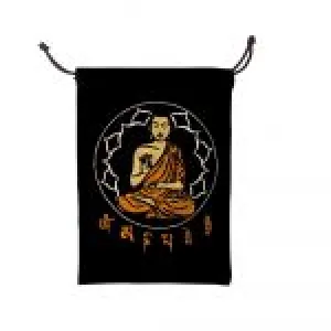 Buddha Black Velvet Pouch