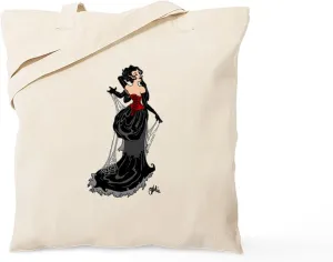 CafePress Black Widow Fairy Tote Bag Reusable Natural Beige Canvas Shopping Bag