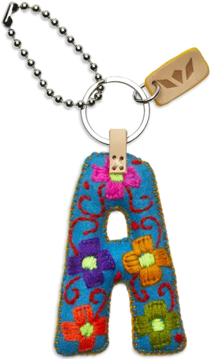 Charm, Turquoise Felt Alphabet