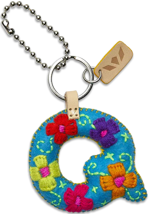 Charm, Turquoise Felt Alphabet
