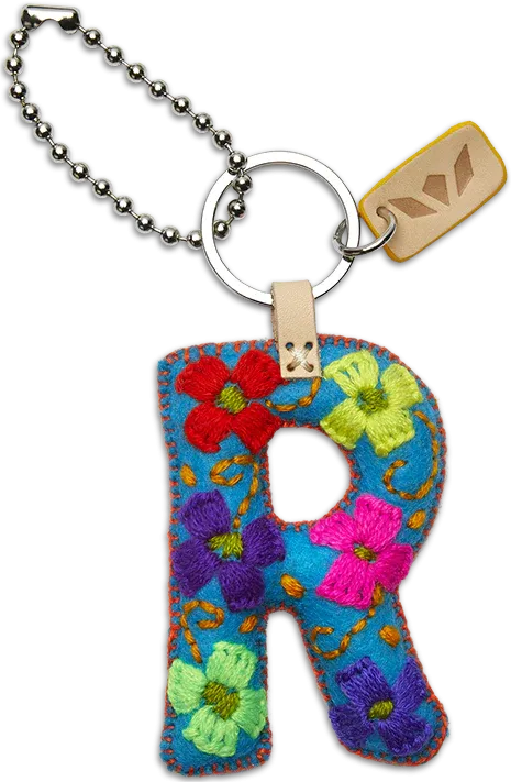 Charm, Turquoise Felt Alphabet