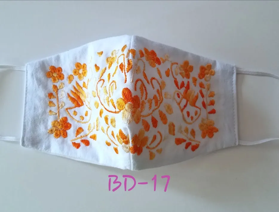 Embroidered Artisan Mexican Face Mask