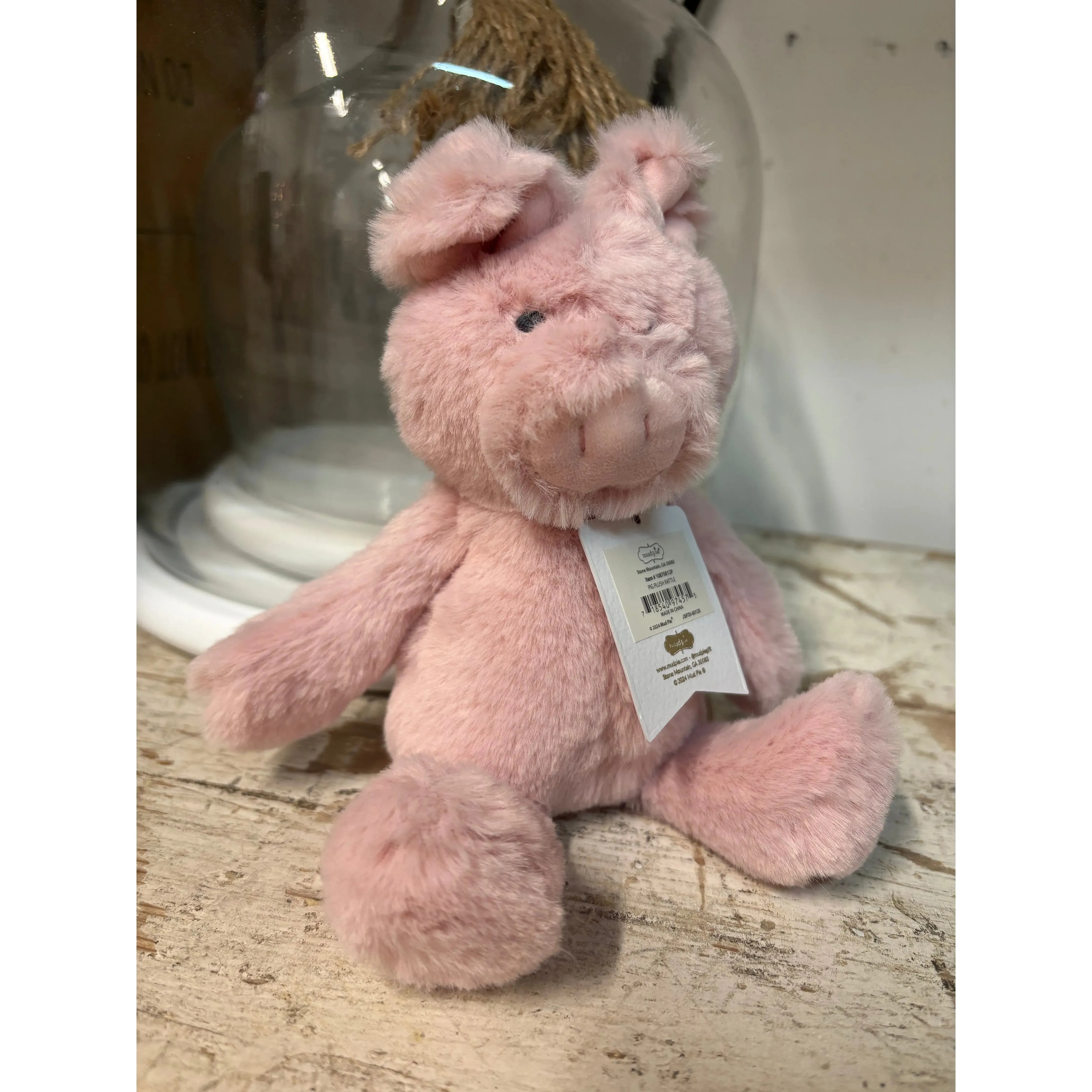 Farm Plush Baby Rattle