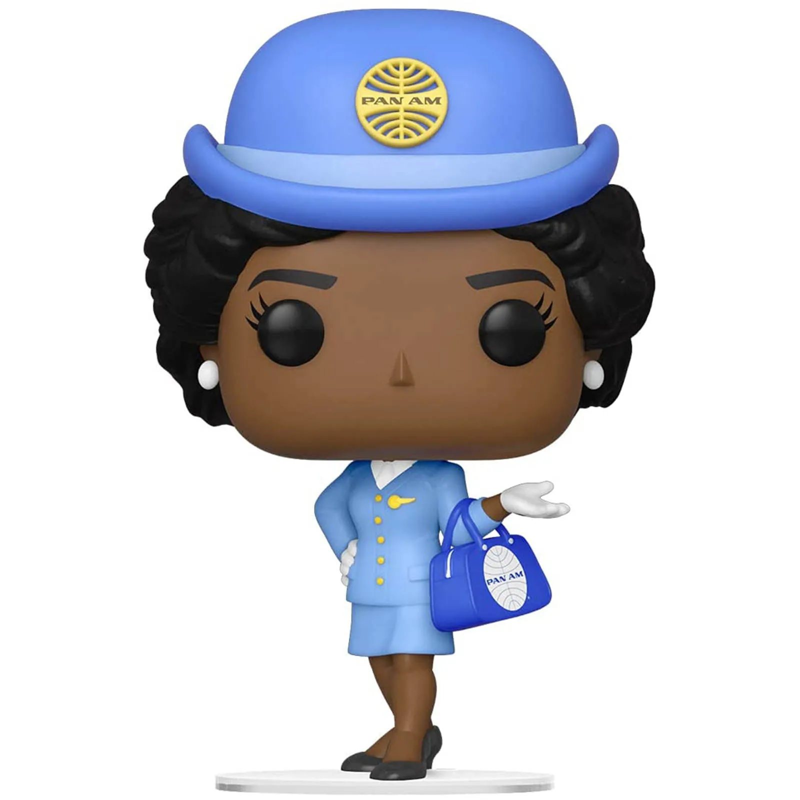 Funko Pan Am POP Stewardess With Blue Bags Vinyl Figure
