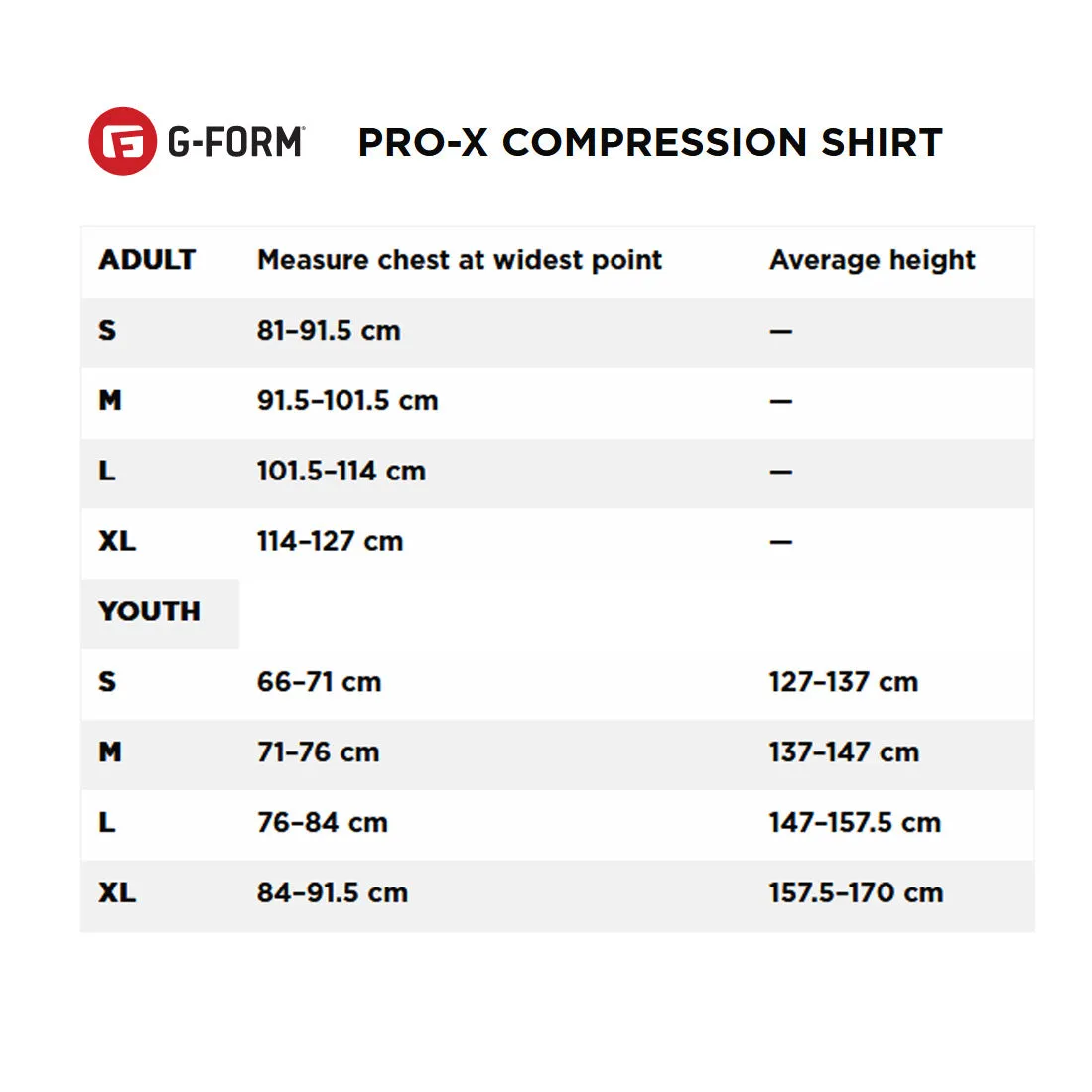 G-Form Pro-X Compression Shirt - Youth