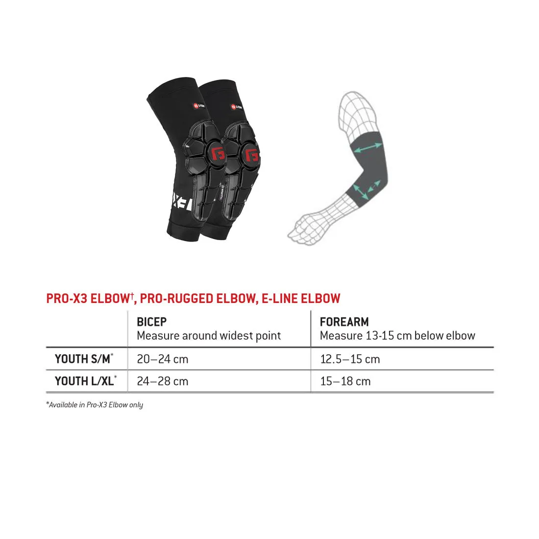 G-Form Pro-X3 Elbow - Youth