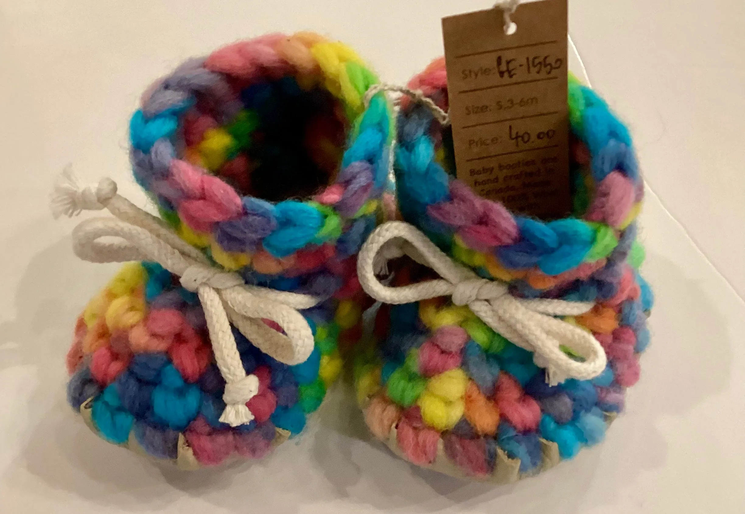 GE1-1664 Knit Toddler Booties
