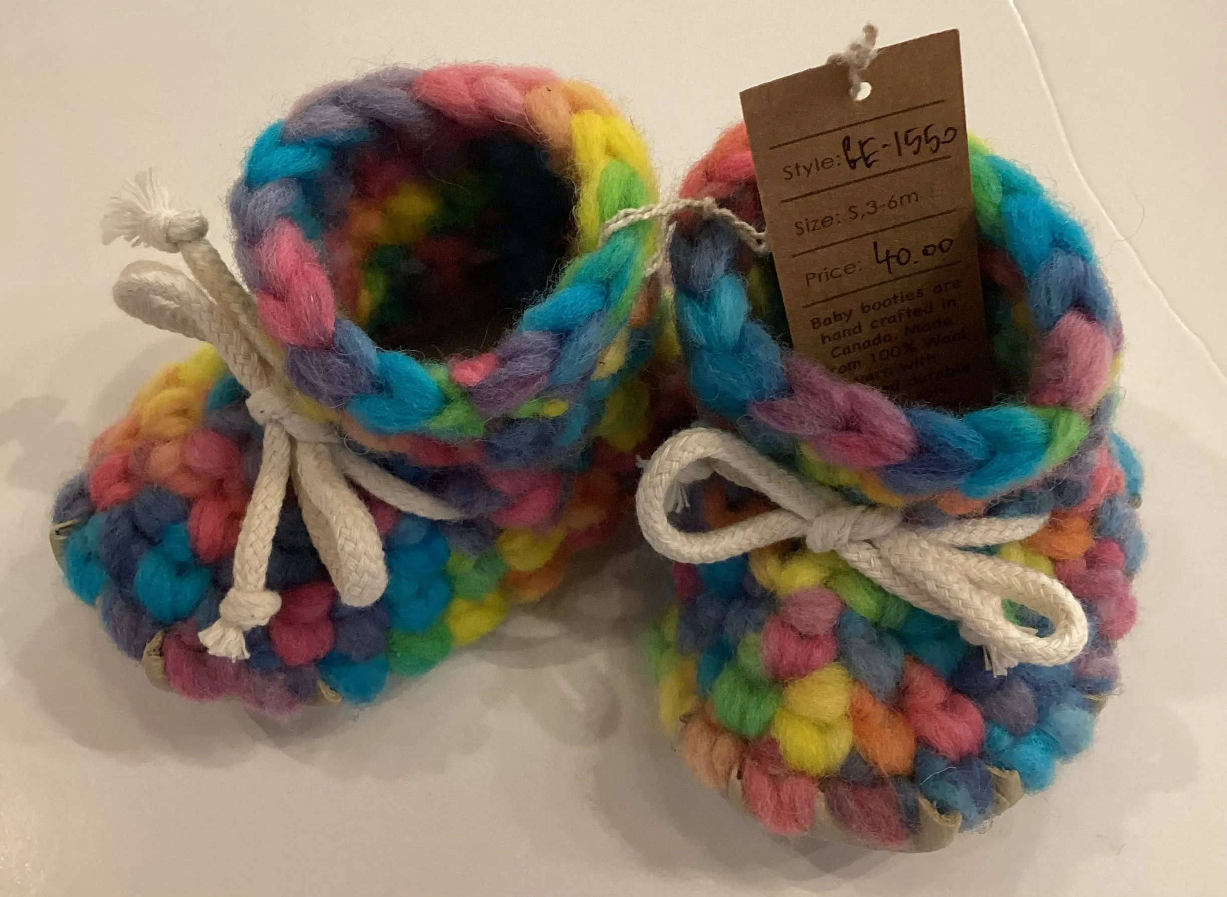 GE1-1664 Knit Toddler Booties