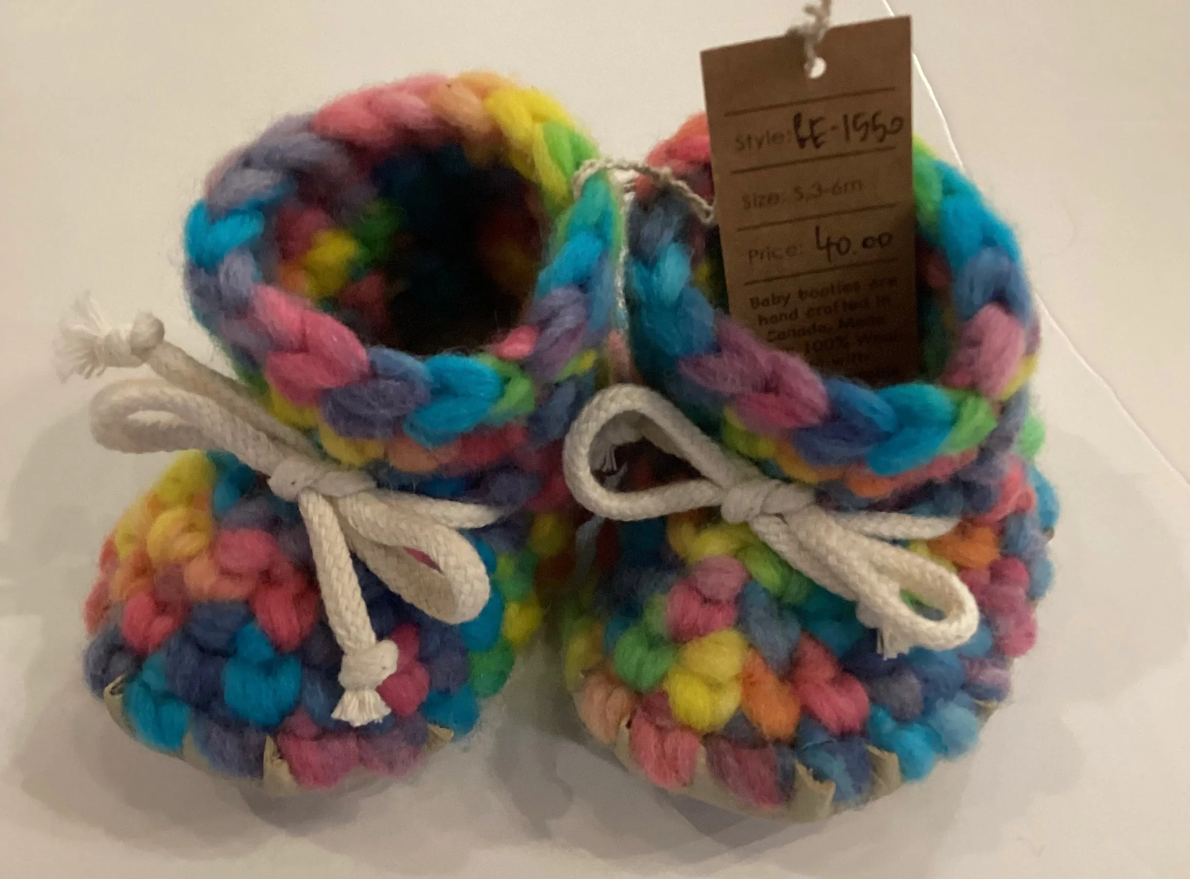 GE1-1664 Knit Toddler Booties