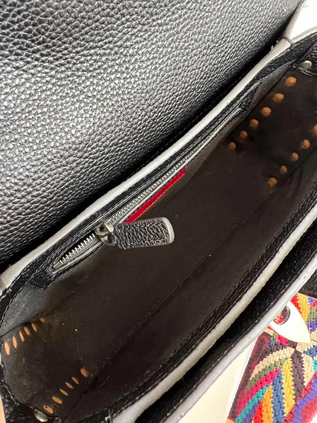 Guitar Rolling Rockstud Shoulder Bag