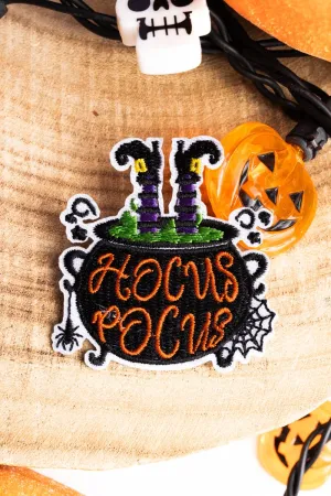 Hocus Pocus Cauldron Embroidered Patch