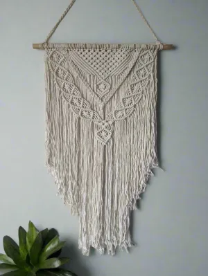 Indonesian Hand Knotted Macrame Wall Hanging