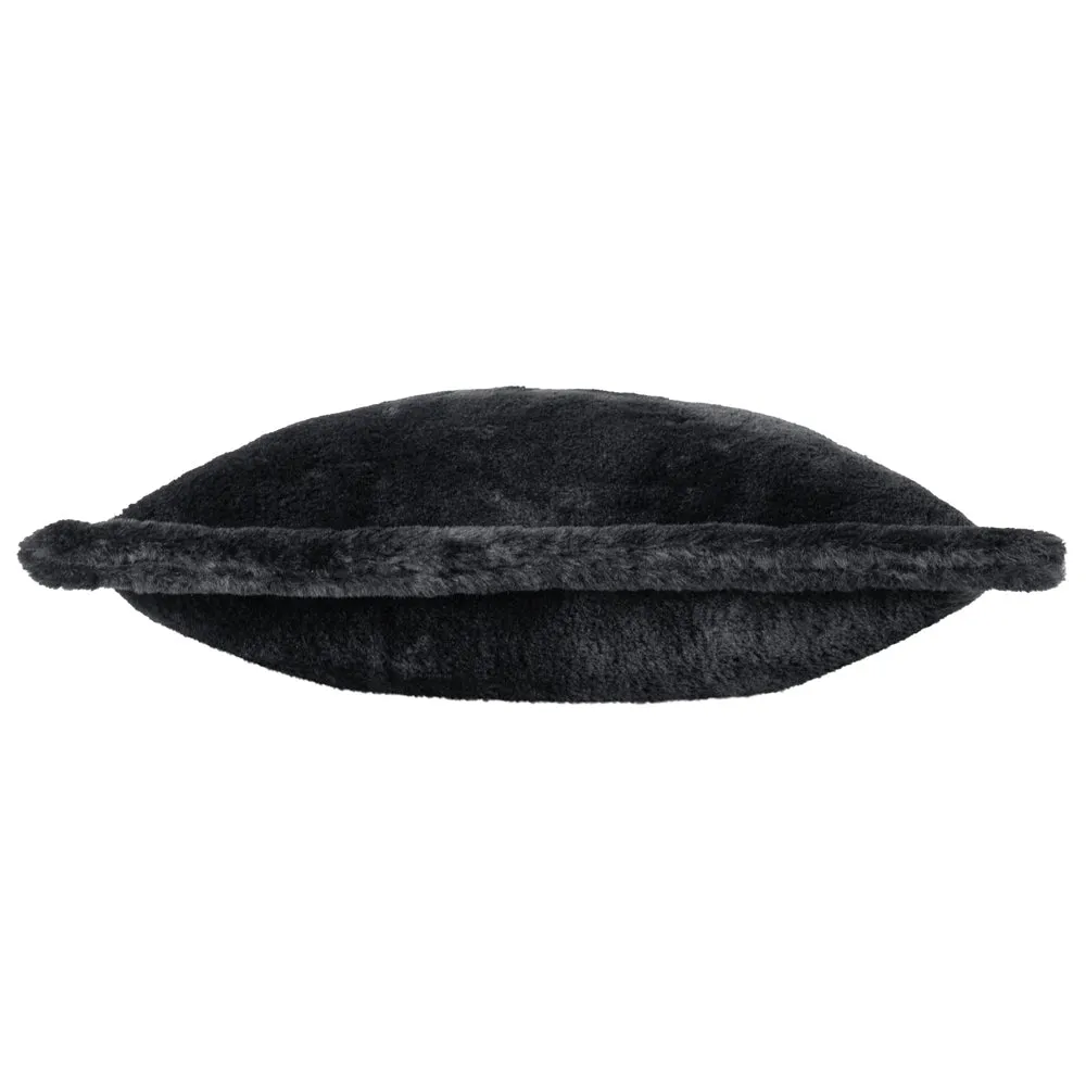 Kallu Faux Fur Cushion Black