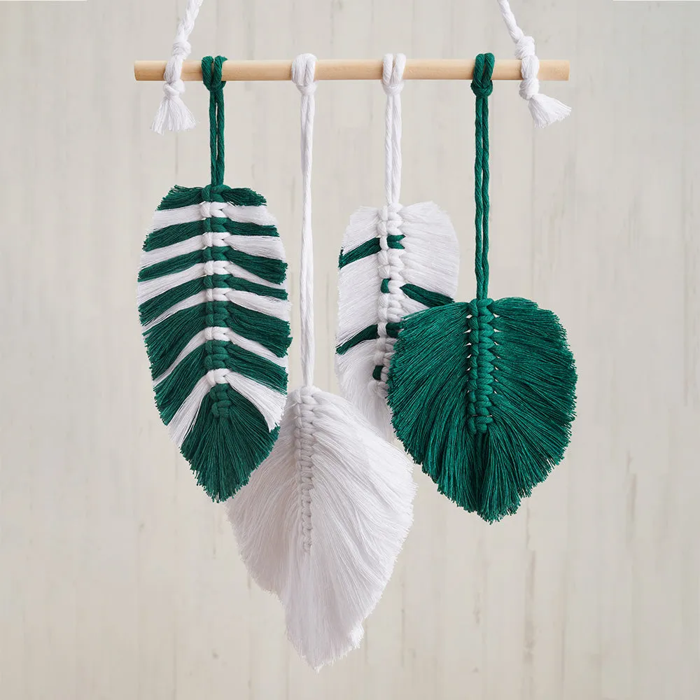 Kit Macramé Feathers Floral The Lanners
