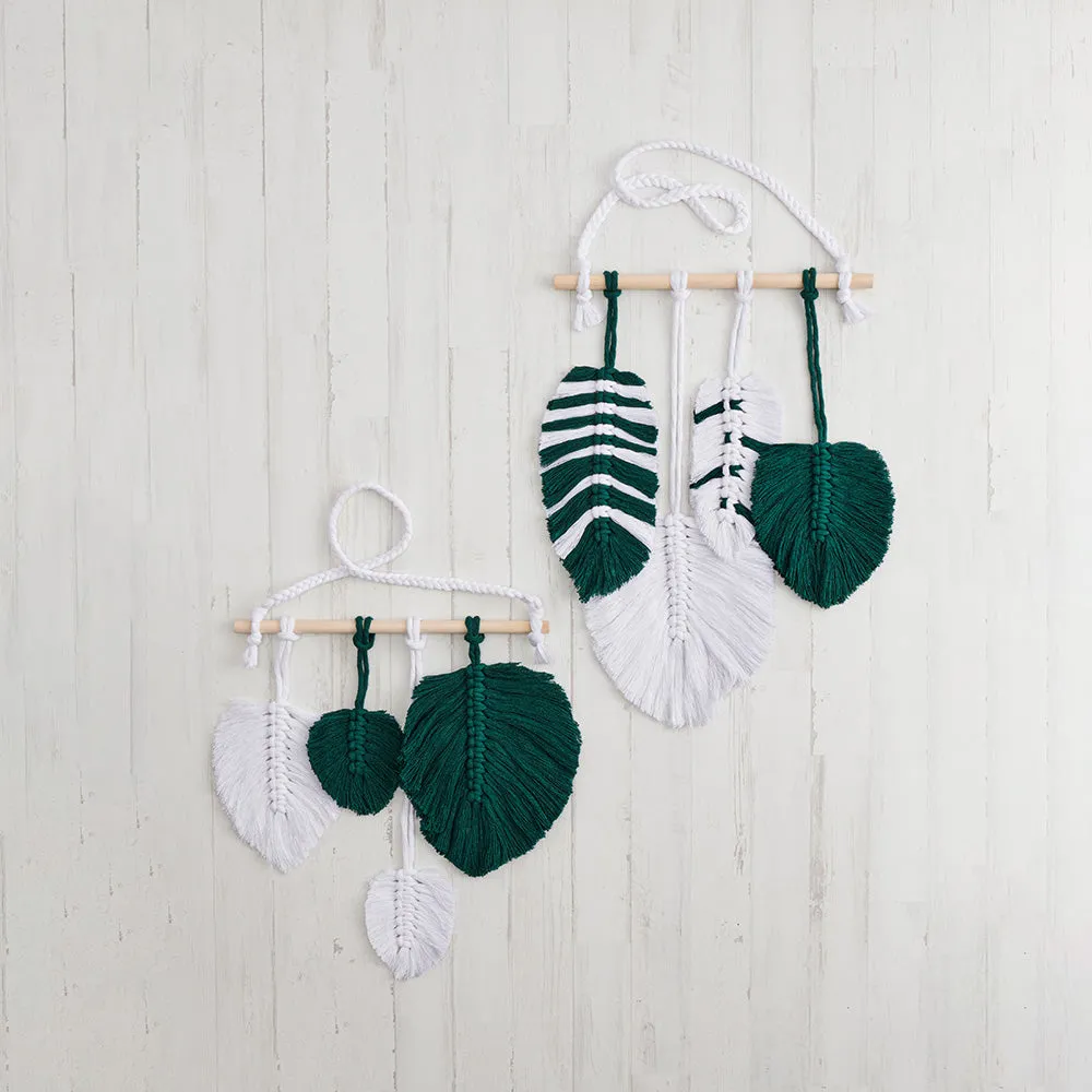 Kit Macramé Feathers Floral The Lanners