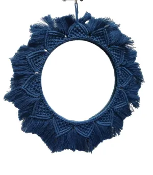 Knotting Knots Handcrafted Macramé Mandala Mirror - Boho Décor Accent Piece (with Mirror)