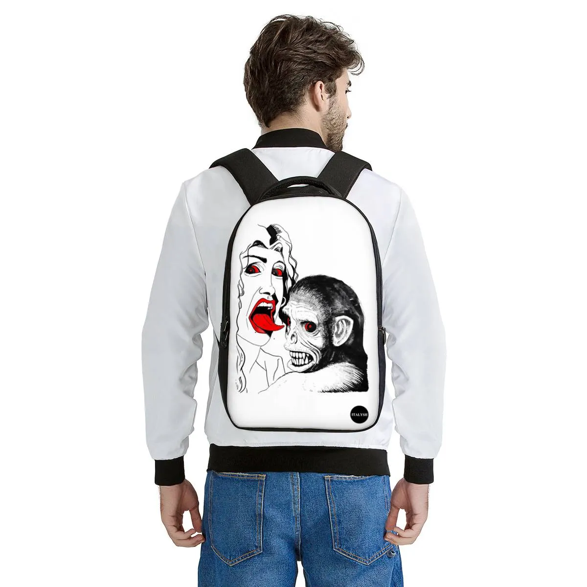 Lady & Monkey - Laptop Backpack