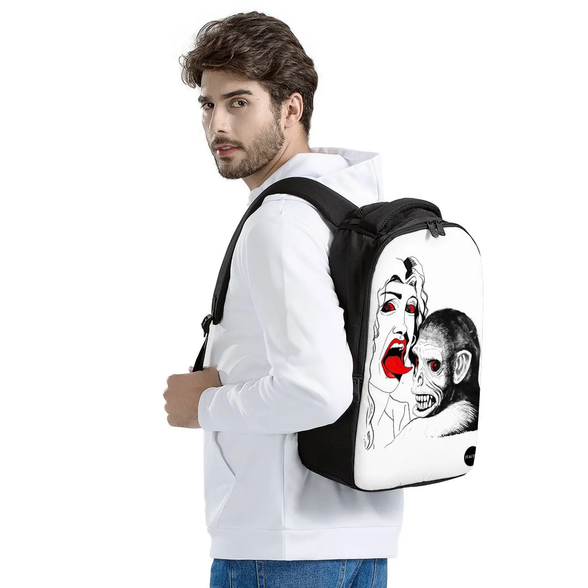 Lady & Monkey - Laptop Backpack