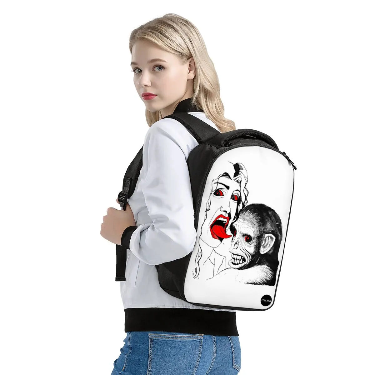 Lady & Monkey - Laptop Backpack