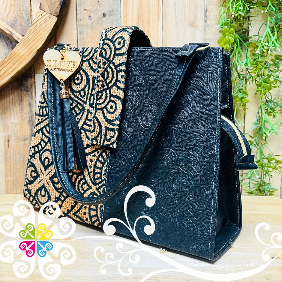 Large Square - Faux Leather Bag