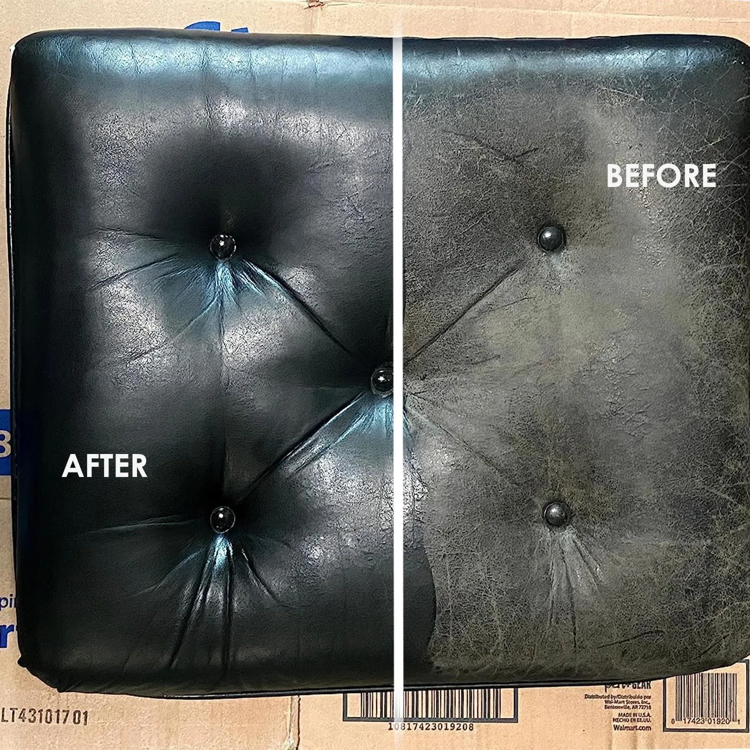 Leather Hero Leather Color Restorer & Applicator- Refinish, Repair, & Renew Leather & Vinyl Sofa, Purse, Shoes, Auto Car Seats, Couch 2oz (Black)