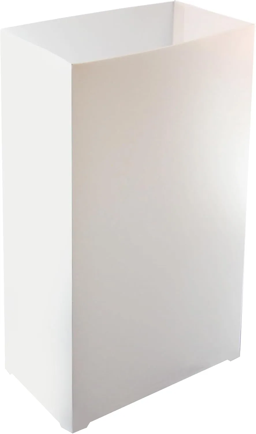 LumaBase Plastic Luminaria Lanterns, White - Set of 10