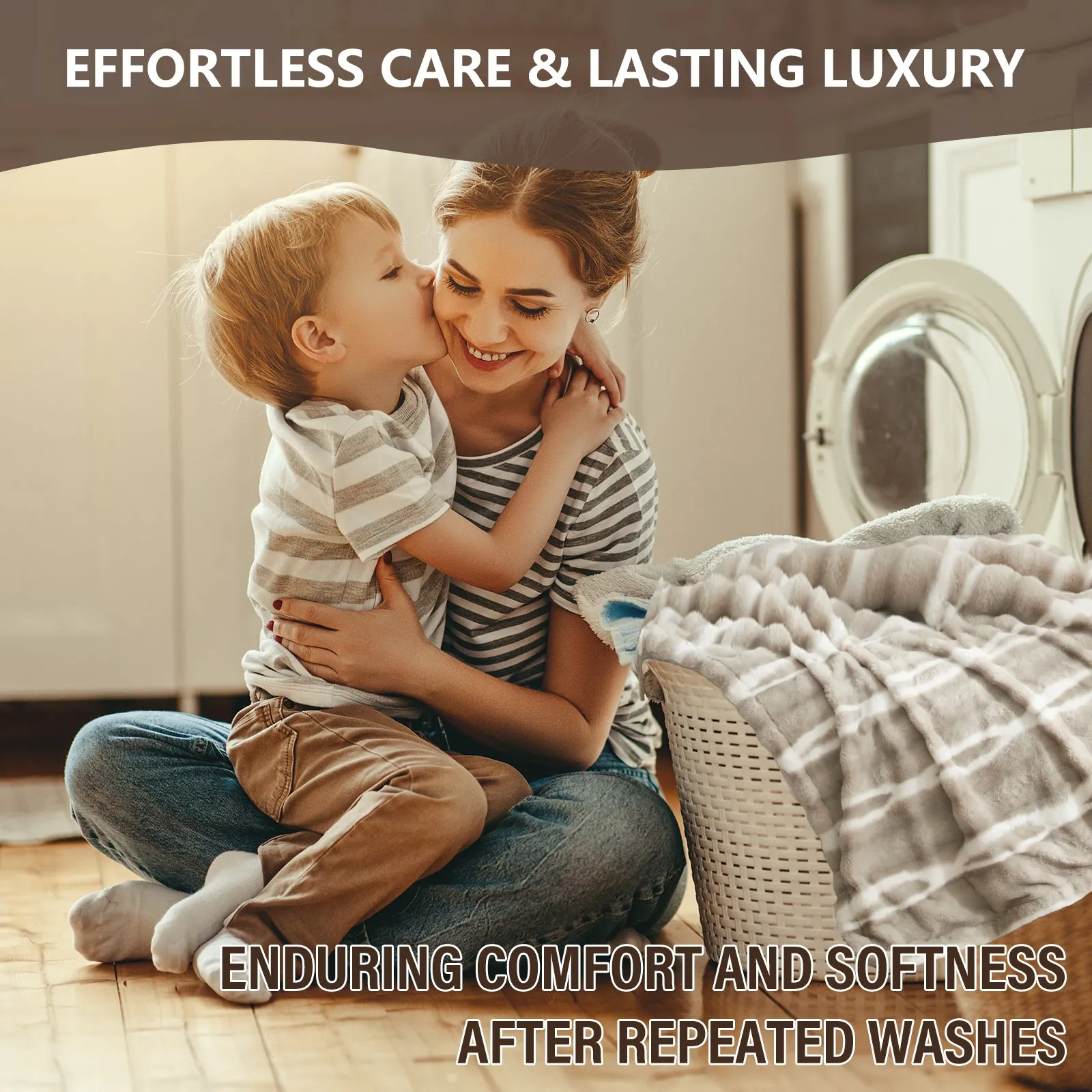 Luxury Reversible Faux Fur Throw Blanket - Plush Sofa & Bed | Super Soft Warmth | Indoor & Outdoor