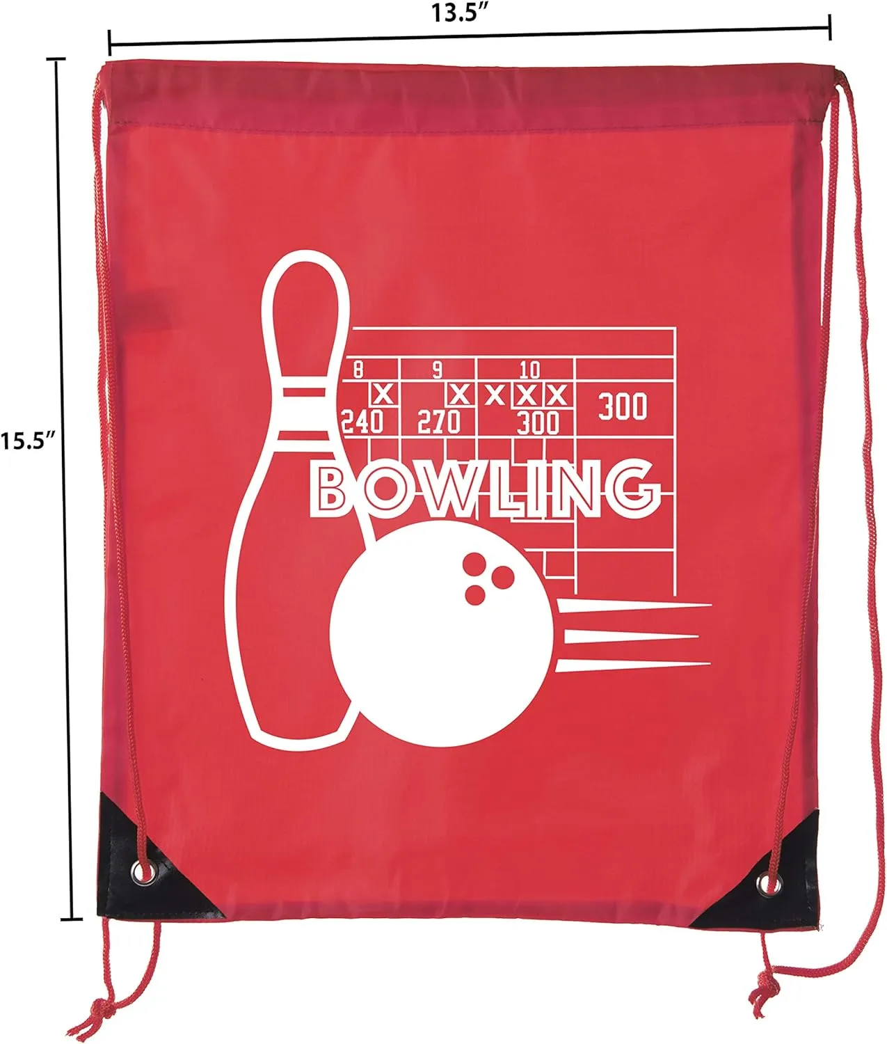 Mato & Hash Drawstring Bowling Bag | Bowling Cinch Bags for Leagues and Parties!