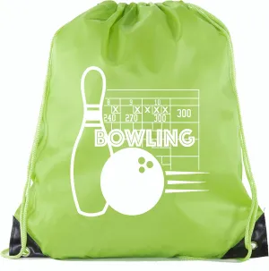 Mato & Hash Drawstring Bowling Bag | Bowling Cinch Bags for Leagues and Parties!