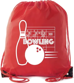 Mato & Hash Drawstring Bowling Bag | Bowling Cinch Bags for Leagues and Parties!
