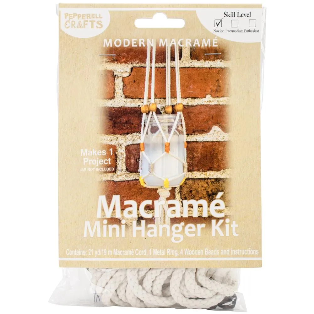 Mini Macramé Kit Jar