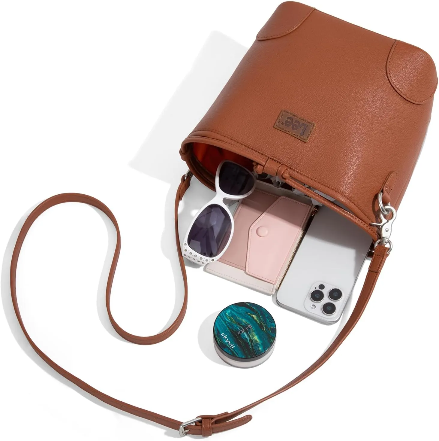Montana West Lee Small Crossbody Bags for Women Drawstring Bucket Purse with Adjustable Strap