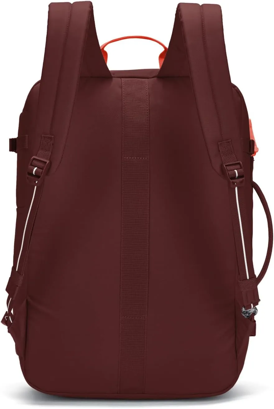 Pacsafe GO Anti Theft 34L Carry-on Backpack, Garnet Red