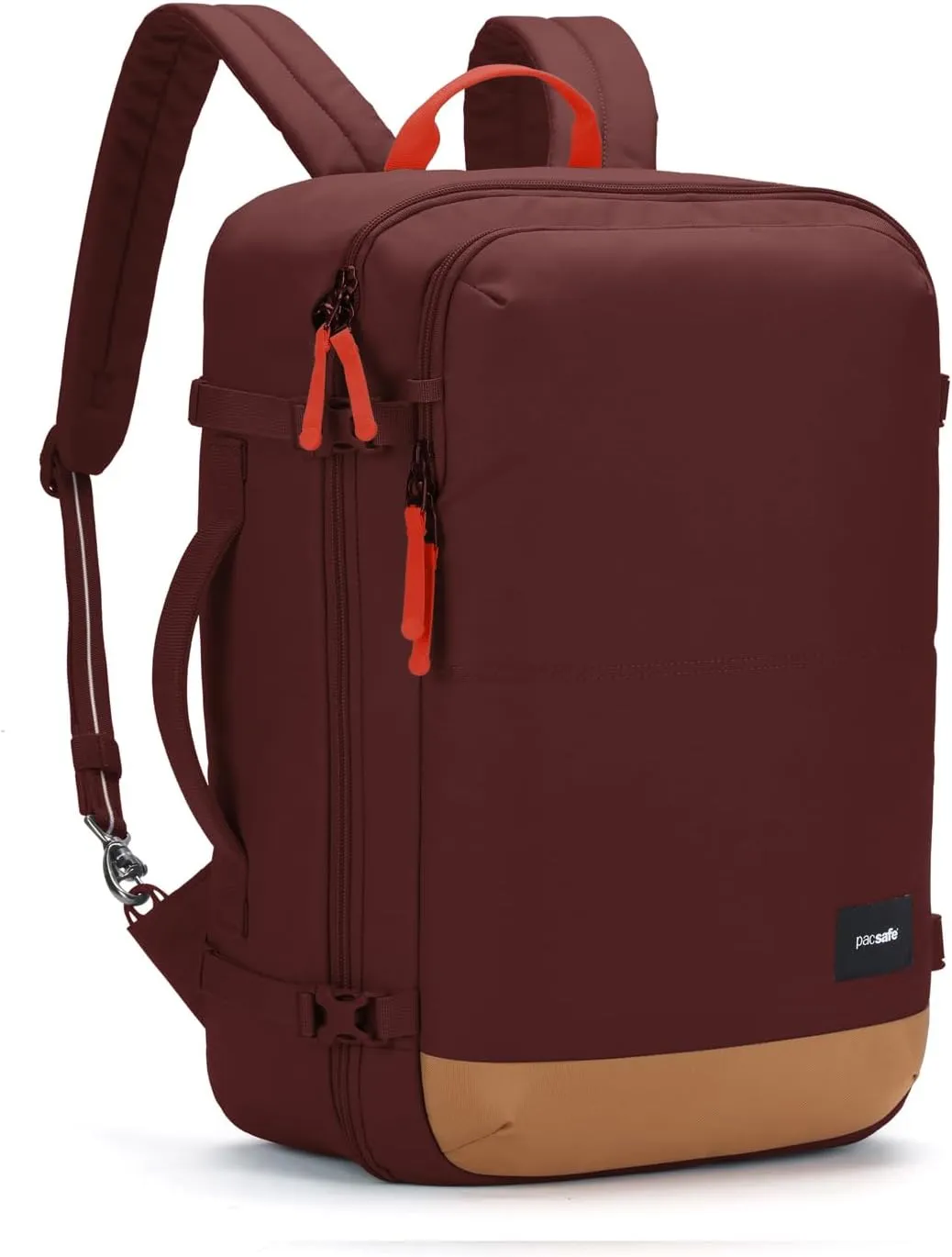 Pacsafe GO Anti Theft 34L Carry-on Backpack, Garnet Red