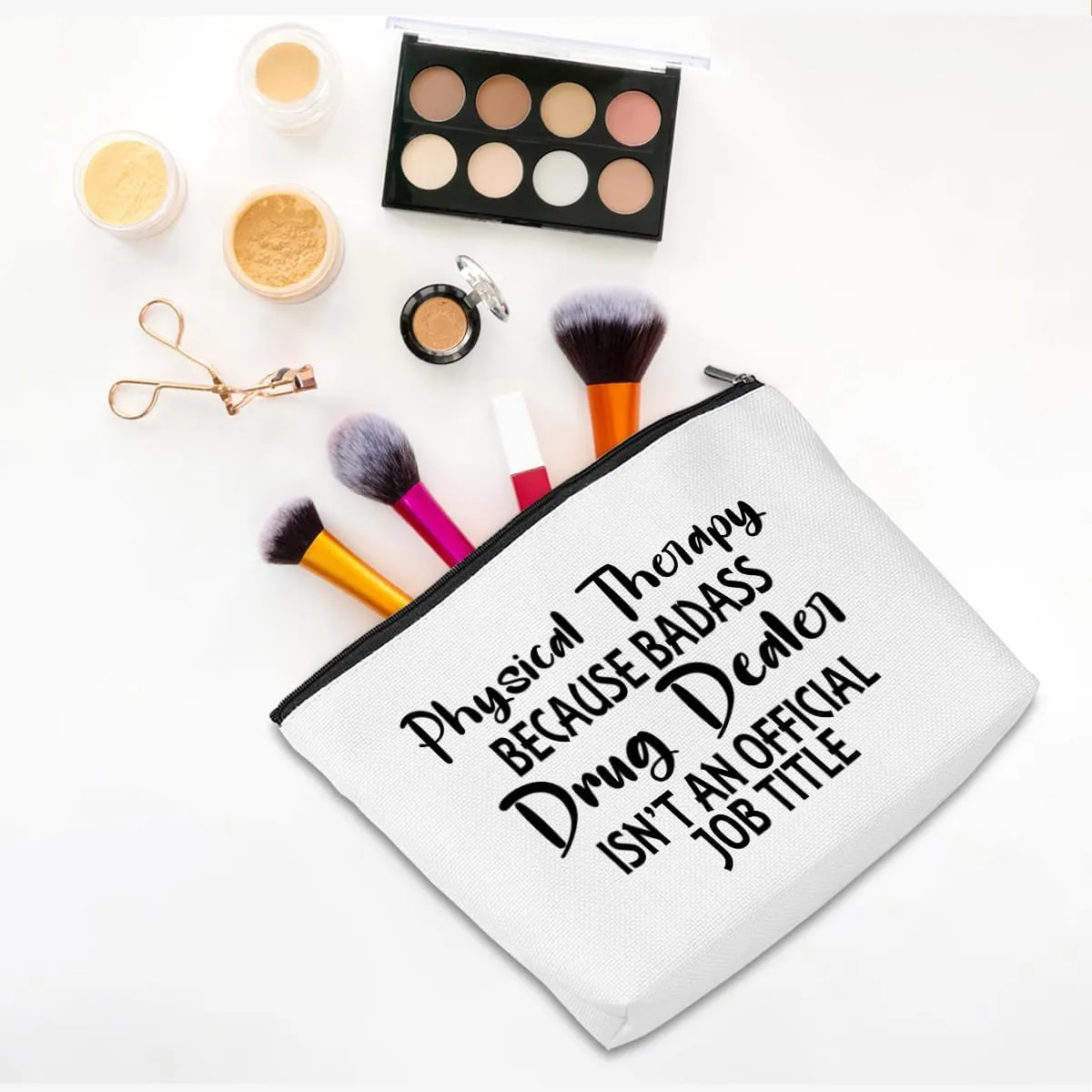 Physical Therapist Gifts Physical Therapy Makeup Bag Occupational Therapy Gifts Funny Cosmetic Bag Thank You Gifts for Women Her PT Coworker Friend Travel Toiletry Bag Christmas Birthday Gifts