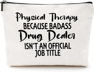 Physical Therapist Gifts Physical Therapy Makeup Bag Occupational Therapy Gifts Funny Cosmetic Bag Thank You Gifts for Women Her PT Coworker Friend Travel Toiletry Bag Christmas Birthday Gifts