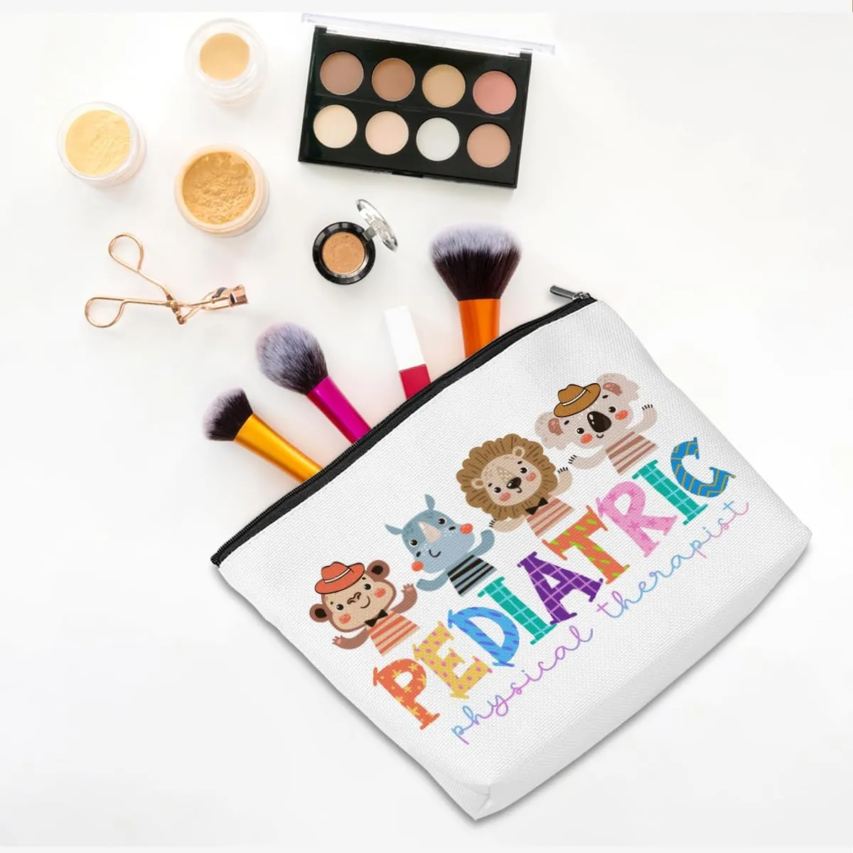 Physical Therapist Gifts Physical Therapy Makeup Bag Occupational Therapy Gifts Funny Cosmetic Bag Thank You Gifts for Women PT Colleague Nurse Travel Toiletry Bag Christmas Birthday Gifts