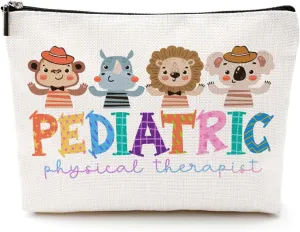 Physical Therapist Gifts Physical Therapy Makeup Bag Occupational Therapy Gifts Funny Cosmetic Bag Thank You Gifts for Women PT Colleague Nurse Travel Toiletry Bag Christmas Birthday Gifts